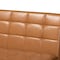 Baxton Studio Sanford Mid-Century Tan Faux Leather and Walnut Brown Finished Wood 2-PC Dining Nook Banquette Set 184-11346-Zoro - alternate 5